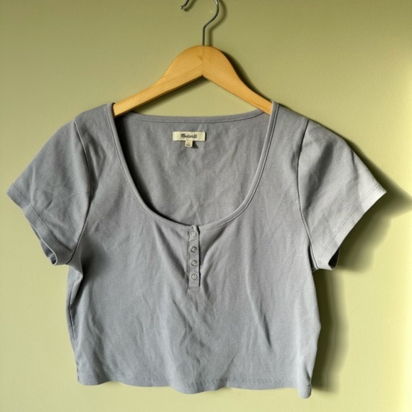 Madewell Cropped T-Shirt Size  Large - Picture 1 of 5